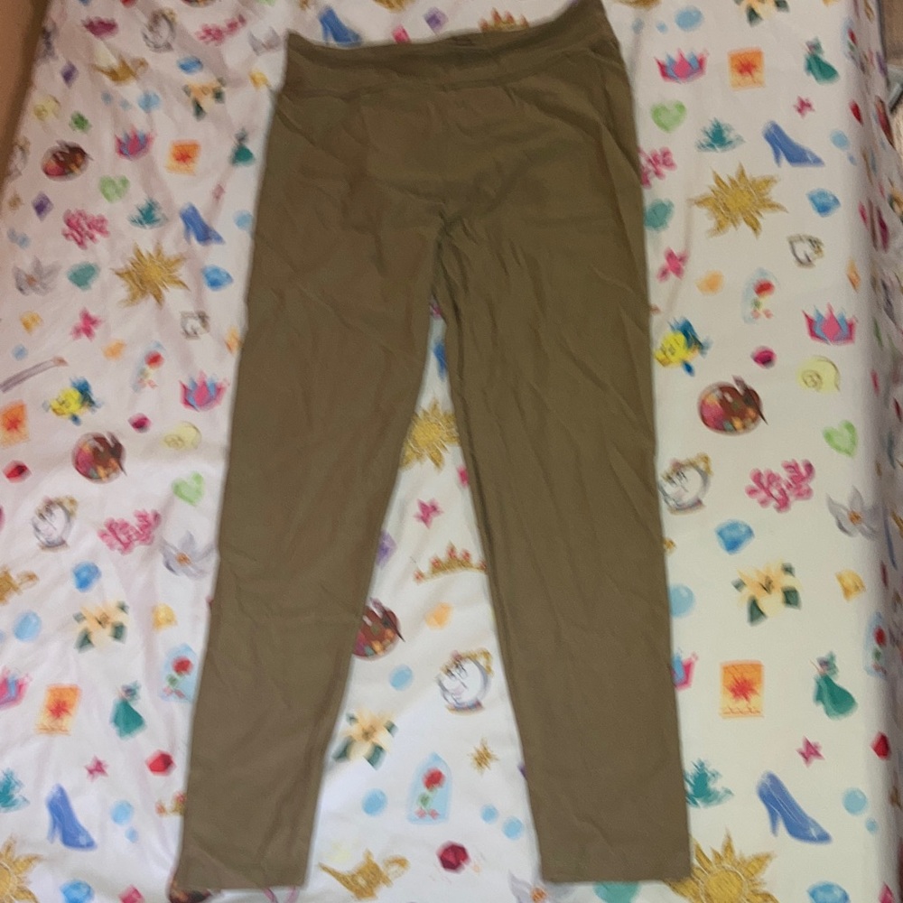Womens Olive Green Leggings